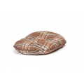 Large++ Brown Tartan Cushion Dog Bed - Danish Design Newton Truffle 40" - 101cm
